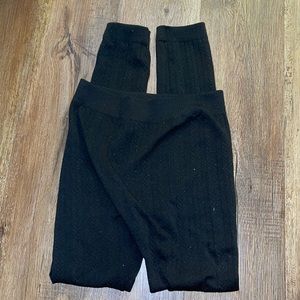 Black thick leggings